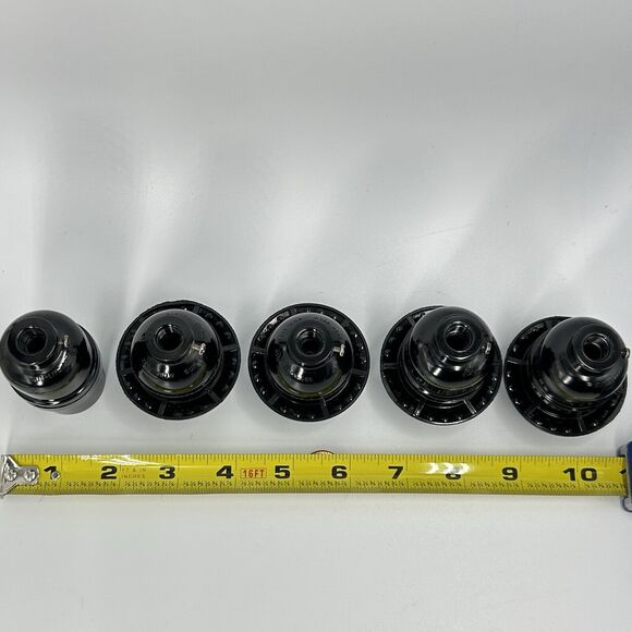 5 Lot Assorted ADL Sunlite Black Phenolic Keyless Threaded Lamp Socket 660W 250V - Picture 6 of 12